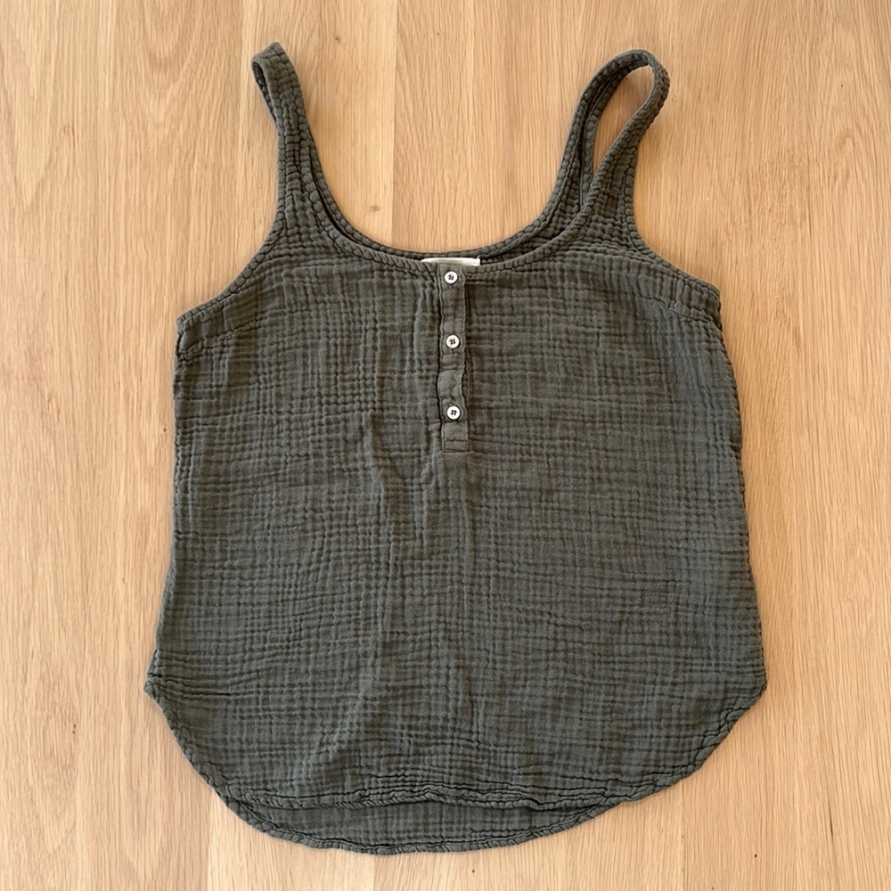 Cloth & Stone cotton gauze tank